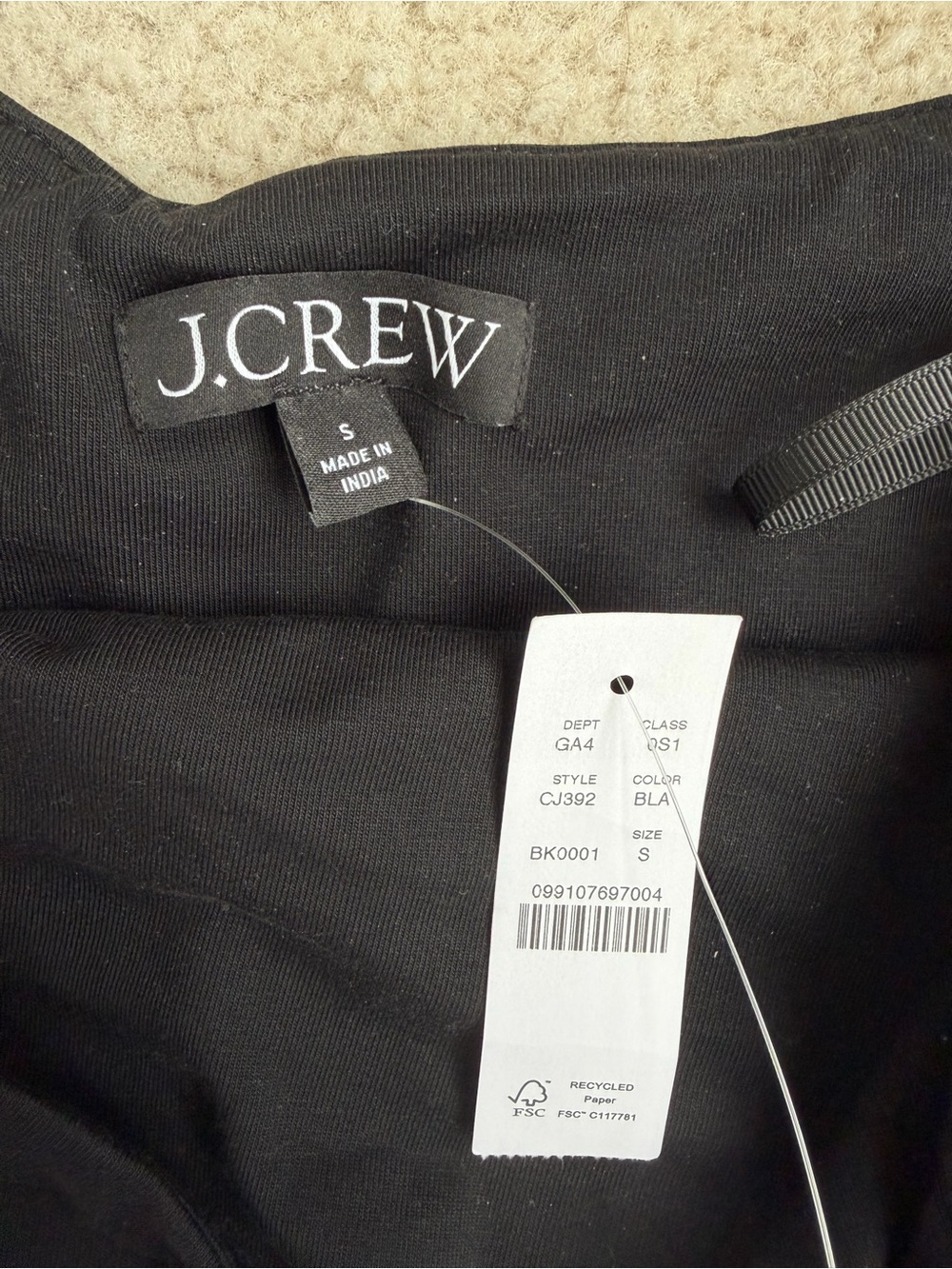 NWT Jcrew strapless mixy dress in block print - Picture 7 of 7